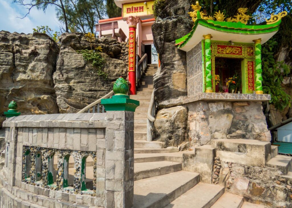 Entrance to Dinh Cau Rock Temple