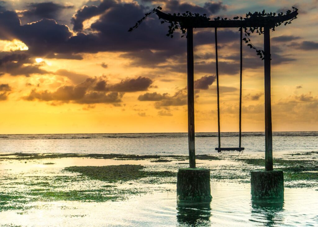 Beautiful sunset at Gili Trawangan