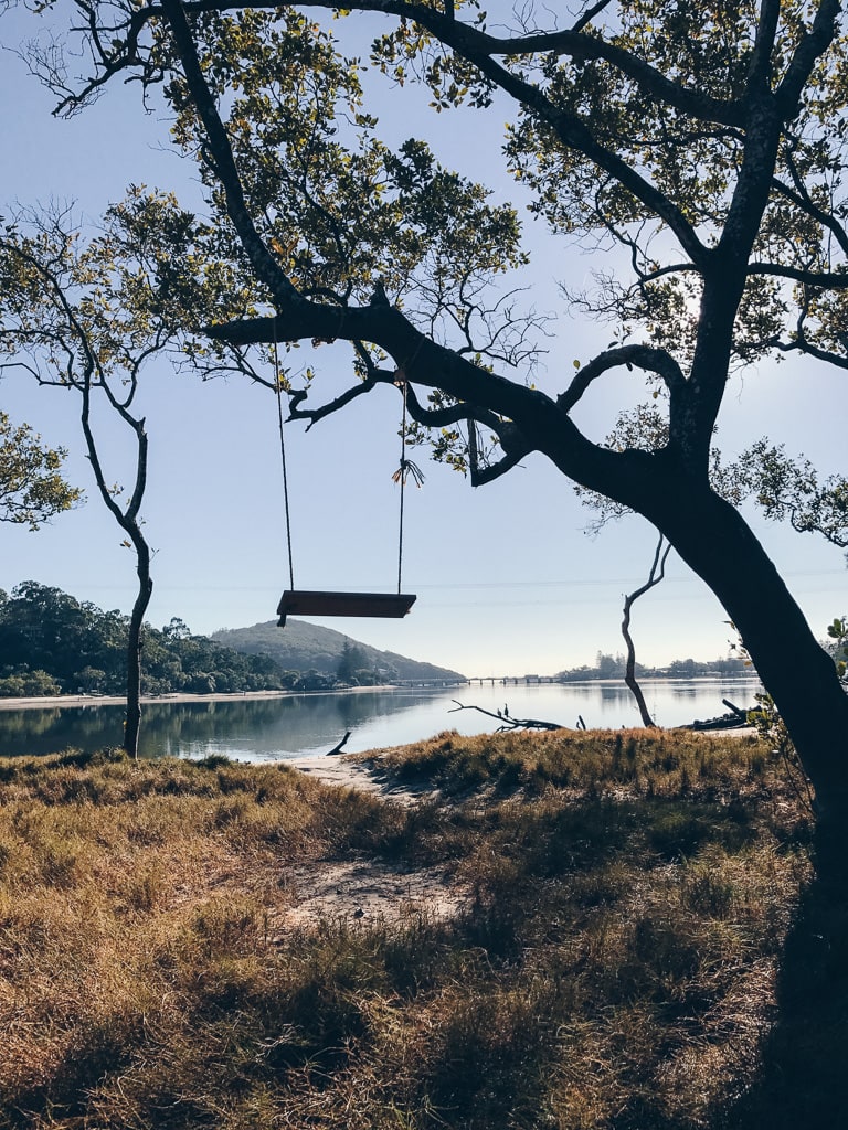 Gold Coast Travel Guide swing on the water in Palm Beach