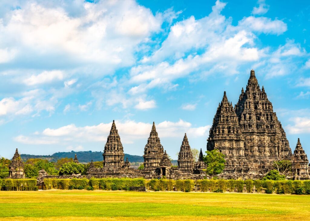 beautiful view of the Prambanan Temple