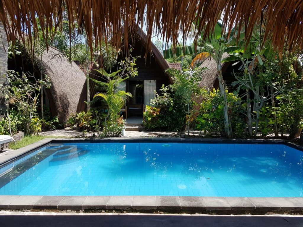 bungalow villas with small outdoor pool